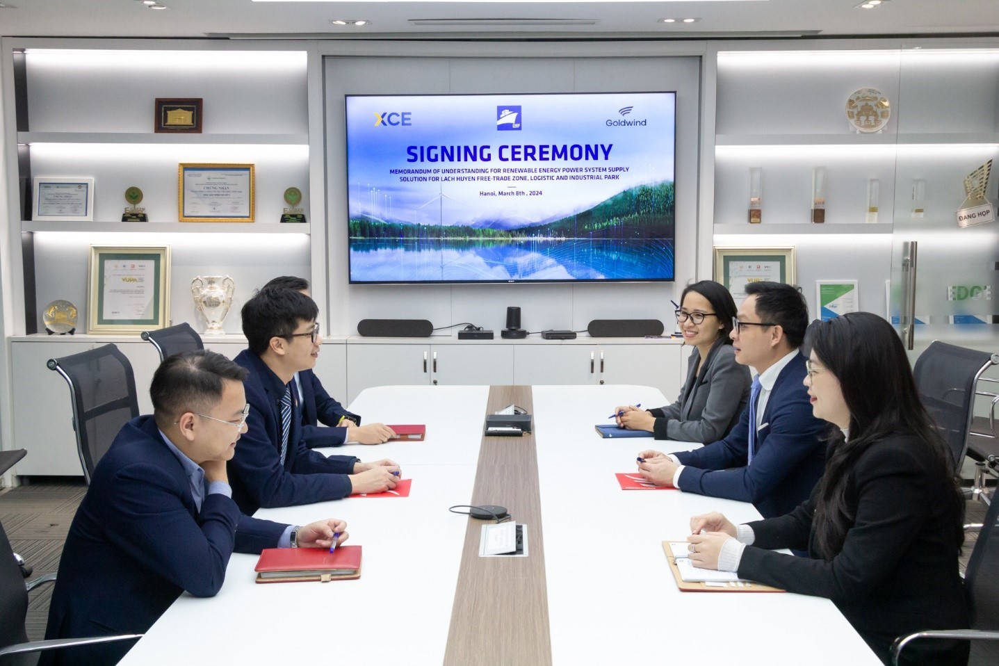 XCE Energy and clean energy company Goldwind signed Memorandum of Understanding (MOU) on renewable energy power system solutions for industrial parks